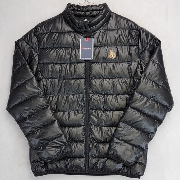 Fanatics Mens NHL Ottawa Senators Full Zip Puffer Jacket Size XL Water Resistant - Picture 2 of 16